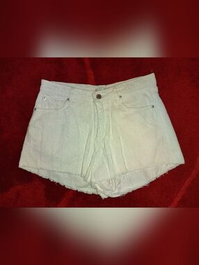 BDG Cream Corduroy High-Rise Jean Shorts Sz 29